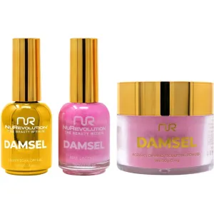 NuRevolution Noble 4-in-1 - LED/UV Soak Off Gel Polish 0.5 oz.   Nail Lacquer 0.5 oz.   Acrylic - Dipping - Sculpting Powder 2 oz. - #NMS08 Pink Paradise