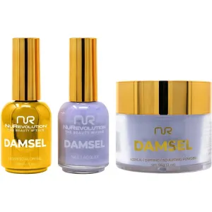 NuRevolution Noble 4-in-1 - LED/UV Soak Off Gel Polish 0.5 oz.   Nail Lacquer 0.5 oz.   Acrylic - Dipping - Sculpting Powder 2 oz. - #NMS100 Lilac Haze