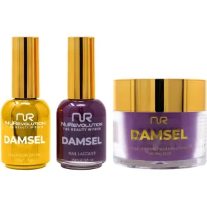 NuRevolution Noble 4-in-1 - LED/UV Soak Off Gel Polish 0.5 oz.   Nail Lacquer 0.5 oz.   Acrylic - Dipping - Sculpting Powder 2 oz. - #NMS117 Concord Craving