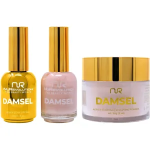 NuRevolution Noble 4-in-1 - LED/UV Soak Off Gel Polish 0.5 oz.   Nail Lacquer 0.5 oz.   Acrylic - Dipping - Sculpting Powder 2 oz. - #NMS15 Tan Temptation