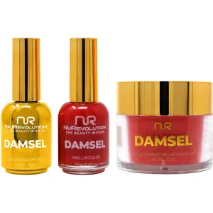 NuRevolution Noble 4-in-1 - LED/UV Soak Off Gel Polish 0.5 oz.   Nail Lacquer 0.5 oz.   Acrylic - Dipping - Sculpting Powder 2 oz. - #NMS20 Fiesta Fever
