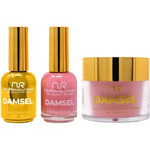 NuRevolution Noble 4-in-1 - LED/UV Soak Off Gel Polish 0.5 oz.   Nail Lacquer 0.5 oz.   Acrylic - Dipping - Sculpting Powder 2 oz. - #NMS25 Ballerina Ballet