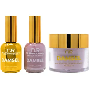 NuRevolution Noble 4-in-1 - LED/UV Soak Off Gel Polish 0.5 oz.   Nail Lacquer 0.5 oz.   Acrylic - Dipping - Sculpting Powder 2 oz. - #NMS35 Glamour