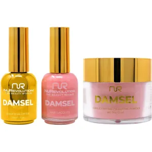 NuRevolution Noble 4-in-1 - LED/UV Soak Off Gel Polish 0.5 oz.   Nail Lacquer 0.5 oz.   Acrylic - Dipping - Sculpting Powder 2 oz. - #NMS36 Peach Paradise