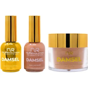 NuRevolution Noble 4-in-1 - LED/UV Soak Off Gel Polish 0.5 oz.   Nail Lacquer 0.5 oz.   Acrylic - Dipping - Sculpting Powder 2 oz. - #NMS46 Sugar Cookie