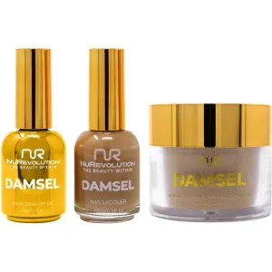 NuRevolution Noble 4-in-1 - LED/UV Soak Off Gel Polish 0.5 oz.   Nail Lacquer 0.5 oz.   Acrylic - Dipping - Sculpting Powder 2 oz. - #NMS47 Ginger Bread