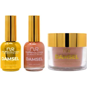 NuRevolution Noble 4-in-1 - LED/UV Soak Off Gel Polish 0.5 oz.   Nail Lacquer 0.5 oz.   Acrylic - Dipping - Sculpting Powder 2 oz. - #NMS49 Maple