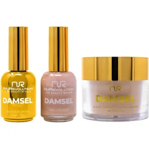 NuRevolution Noble 4-in-1 - LED/UV Soak Off Gel Polish 0.5 oz.   Nail Lacquer 0.5 oz.   Acrylic - Dipping - Sculpting Powder 2 oz. - #NMS52 Toasted Marshmallow