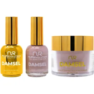 NuRevolution Noble 4-in-1 - LED/UV Soak Off Gel Polish 0.5 oz.   Nail Lacquer 0.5 oz.   Acrylic - Dipping - Sculpting Powder 2 oz. - #NMS55 Bliss