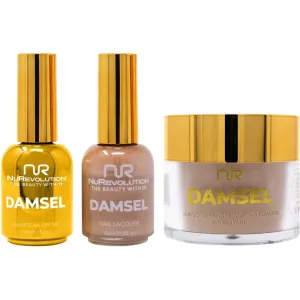NuRevolution Noble 4-in-1 - LED/UV Soak Off Gel Polish 0.5 oz.   Nail Lacquer 0.5 oz.   Acrylic - Dipping - Sculpting Powder 2 oz. - #NMS62 Toffee