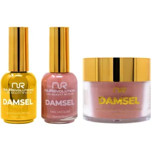 NuRevolution Noble 4-in-1 - LED/UV Soak Off Gel Polish 0.5 oz.   Nail Lacquer 0.5 oz.   Acrylic - Dipping - Sculpting Powder 2 oz. - #NMS64 Oasis