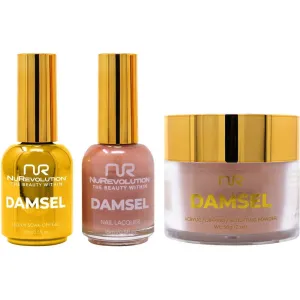 NuRevolution Noble 4-in-1 - LED/UV Soak Off Gel Polish 0.5 oz.   Nail Lacquer 0.5 oz.   Acrylic - Dipping - Sculpting Powder 2 oz. - #NMS68 Toast Temptation