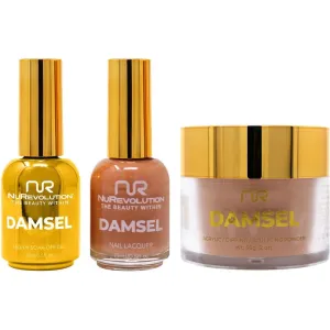 NuRevolution Noble 4-in-1 - LED/UV Soak Off Gel Polish 0.5 oz.   Nail Lacquer 0.5 oz.   Acrylic - Dipping - Sculpting Powder 2 oz. - #NMS69 Pecan Pie