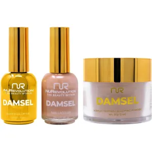 NuRevolution Noble 4-in-1 - LED/UV Soak Off Gel Polish 0.5 oz.   Nail Lacquer 0.5 oz.   Acrylic - Dipping - Sculpting Powder 2 oz. - #NMS71 Sandstone Serenity