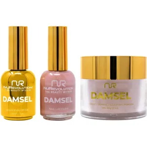 NuRevolution Noble 4-in-1 - LED/UV Soak Off Gel Polish 0.5 oz.   Nail Lacquer 0.5 oz.   Acrylic - Dipping - Sculpting Powder 2 oz. - #NMS75 Sugarplum Sensation