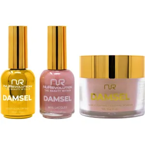 NuRevolution Noble 4-in-1 - LED/UV Soak Off Gel Polish 0.5 oz.   Nail Lacquer 0.5 oz.   Acrylic - Dipping - Sculpting Powder 2 oz. - #NMS76 Plush Paws