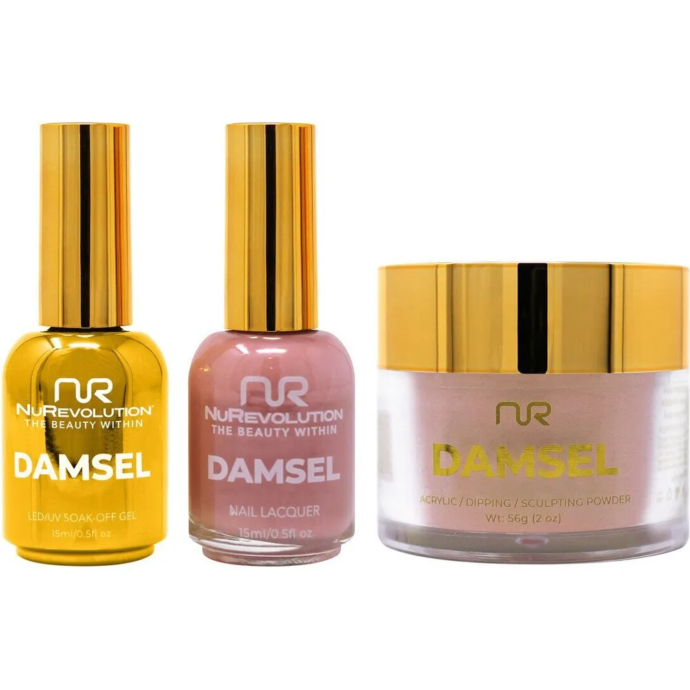 NuRevolution Noble 4-in-1 - LED/UV Soak Off Gel Polish 0.5 oz.   Nail Lacquer 0.5 oz.   Acrylic - Dipping - Sculpting Powder 2 oz. - #NMS76 Plush Paws