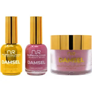 NuRevolution Noble 4-in-1 - LED/UV Soak Off Gel Polish 0.5 oz.   Nail Lacquer 0.5 oz.   Acrylic - Dipping - Sculpting Powder 2 oz. - #NMS86 Pizzazz