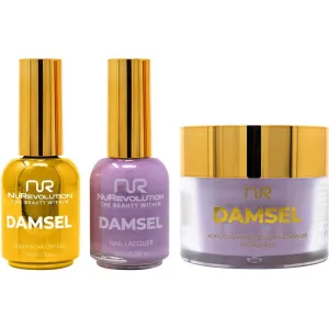 NuRevolution Noble 4-in-1 - LED/UV Soak Off Gel Polish 0.5 oz.   Nail Lacquer 0.5 oz.   Acrylic - Dipping - Sculpting Powder 2 oz. - #NMS88 Iris Illusion