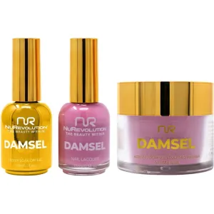 NuRevolution Noble 4-in-1 - LED/UV Soak Off Gel Polish 0.5 oz.   Nail Lacquer 0.5 oz.   Acrylic - Dipping - Sculpting Powder 2 oz. - #NMS89 Wisteria Wonder