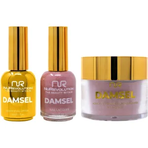 NuRevolution Noble 4-in-1 - LED/UV Soak Off Gel Polish 0.5 oz.   Nail Lacquer 0.5 oz.   Acrylic - Dipping - Sculpting Powder 2 oz. - #NMS93 Plum Punch