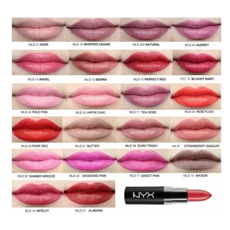 NYX Matte Lipstick - MLS10 Perfect Red