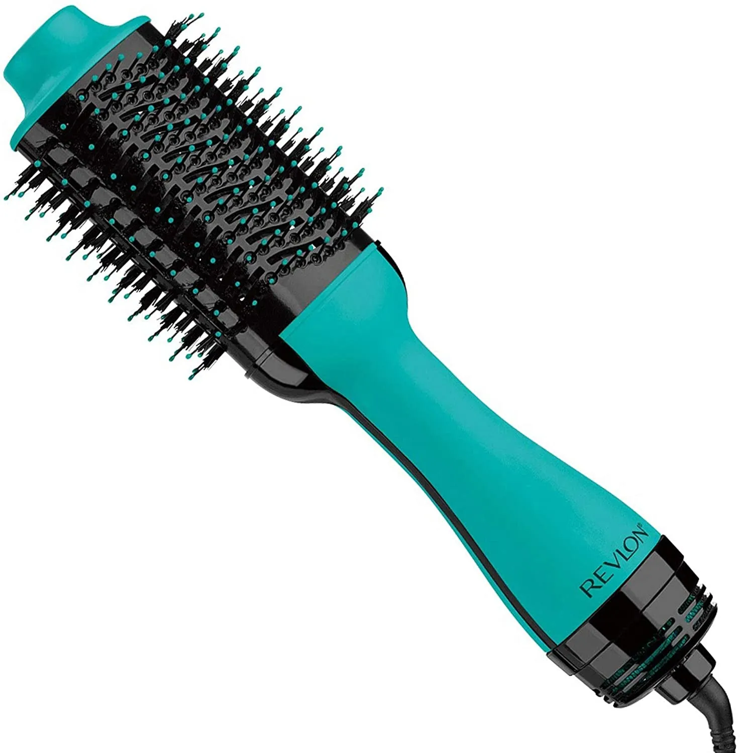 One-Step Volumizer Hair Dryer and Styler, for Less Frizz, More Shine, and Reduced Heat Damage for Salon Style round Brush for Blowout, Black (Amazon Exclusive)
