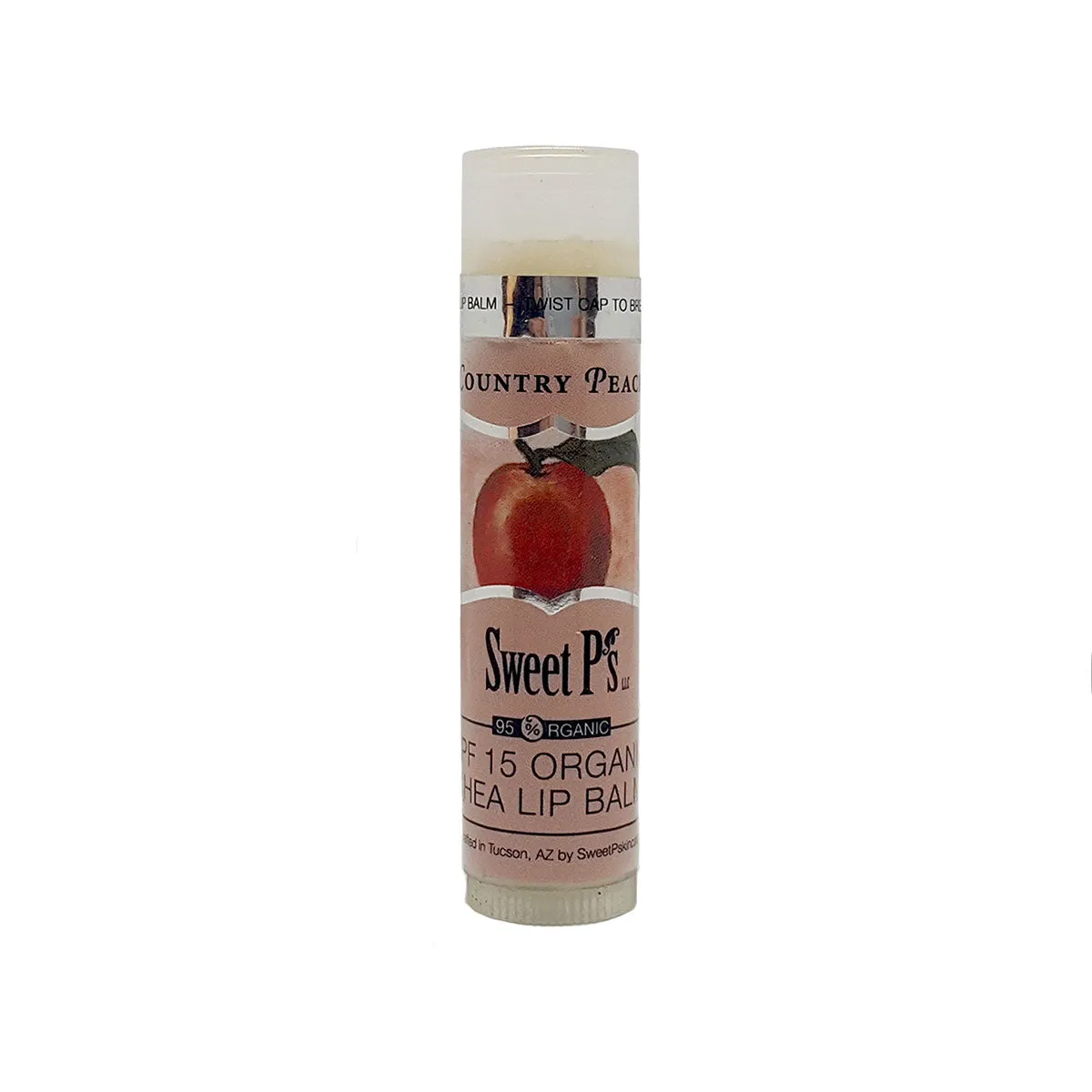 Organic Shea Lip Balm - Country Peach