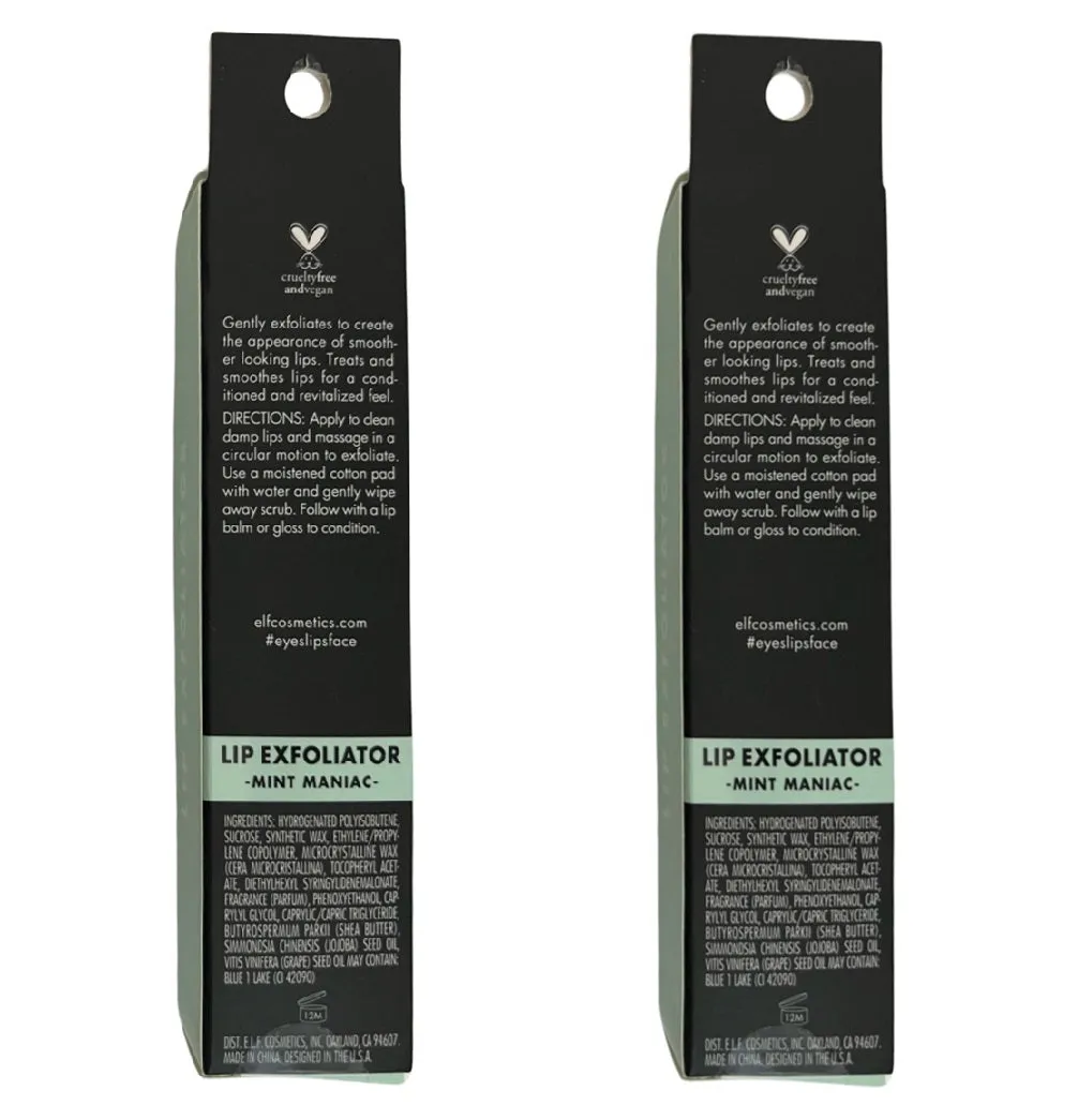 Pack of 2 E.l.f. Lip Exfoliator, Mint Maniac 82512