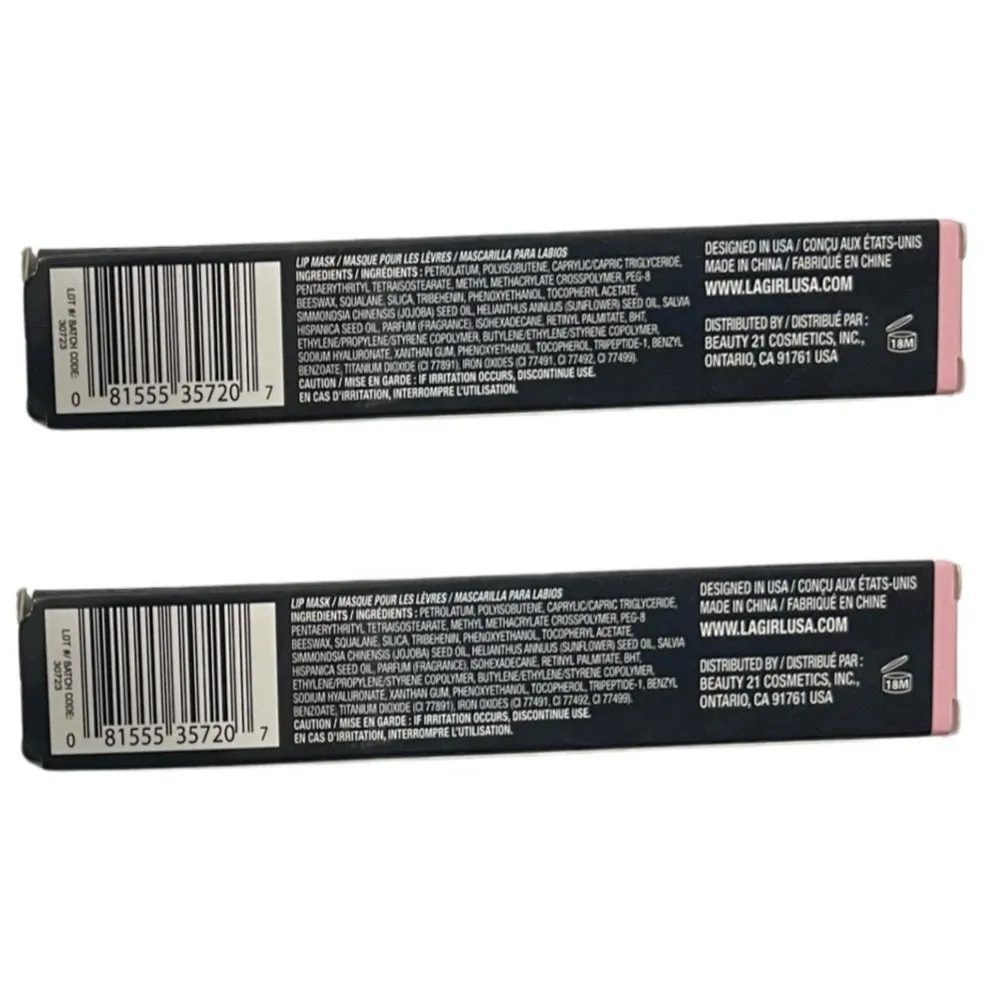 Pack of 2 L.A. Girl Lip Mask Treatment, Sweet Nectar GLC720