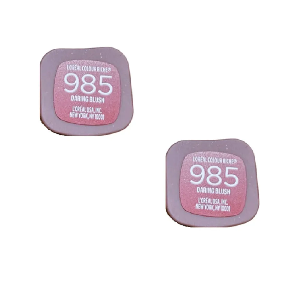 Pack of 2 L'Oreal Paris Colour Riche Lipstick, Daring Blush #985