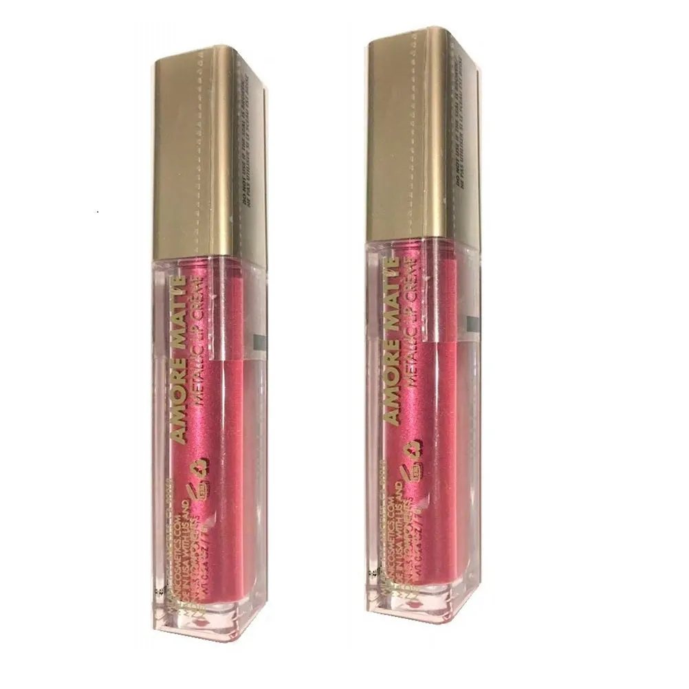 Pack of 2 Milani Amore Matte Metallic Lip Creme, Cinemattic Kiss (04)
