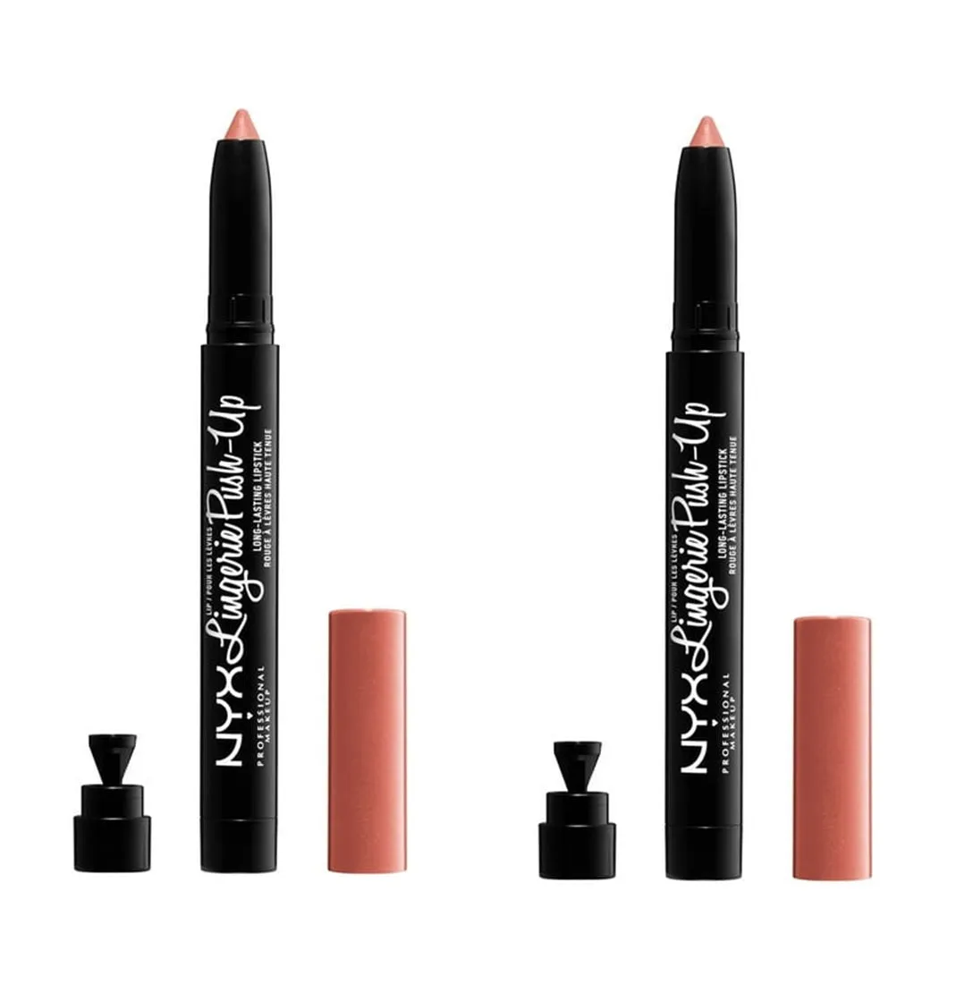 Pack of 2 NYX Lip Lingerie Push-Up Long Lasting Lipstick, Dusk to Dawn LIPLIPLS19
