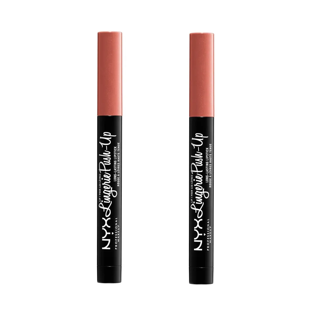 Pack of 2 NYX Lip Lingerie Push-Up Long Lasting Lipstick, Dusk to Dawn LIPLIPLS19
