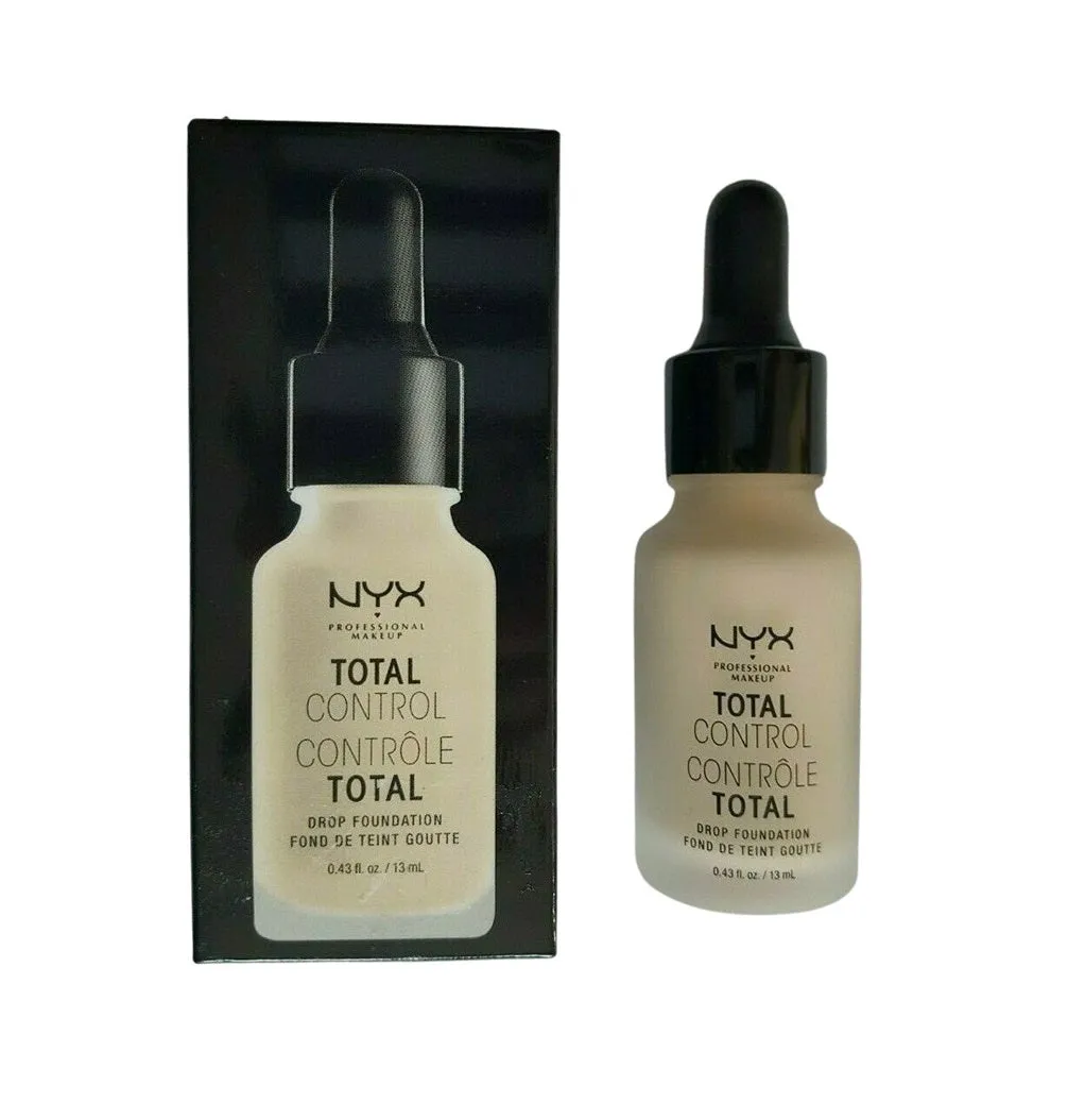 Pack of 2 NYX Total Control Drop Foundation, Alabaster # TCDF02