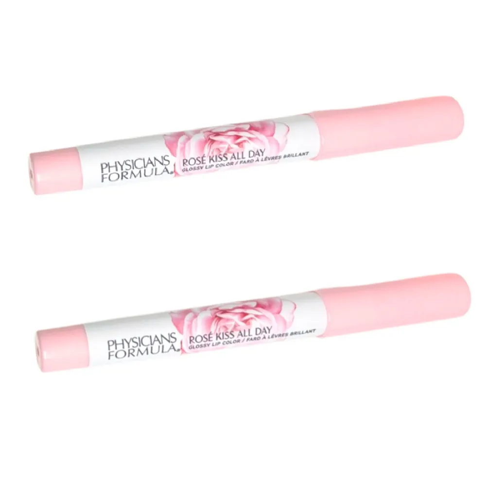 Pack of 2 Physicians Formula Rose Kiss All Day Glossy Lip Color, Blind Date 1711503