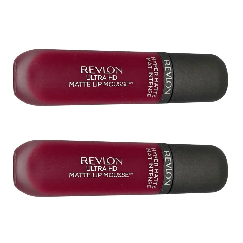 Pack of 2 Revlon Ultra HD Matte Lip Mousse, Crimson Sky 820