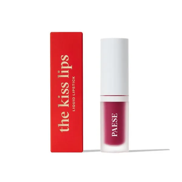 PAESE THE KISS LIPS SET - Liquid Lipstick & Lip Liner - 05 Raspberry Red