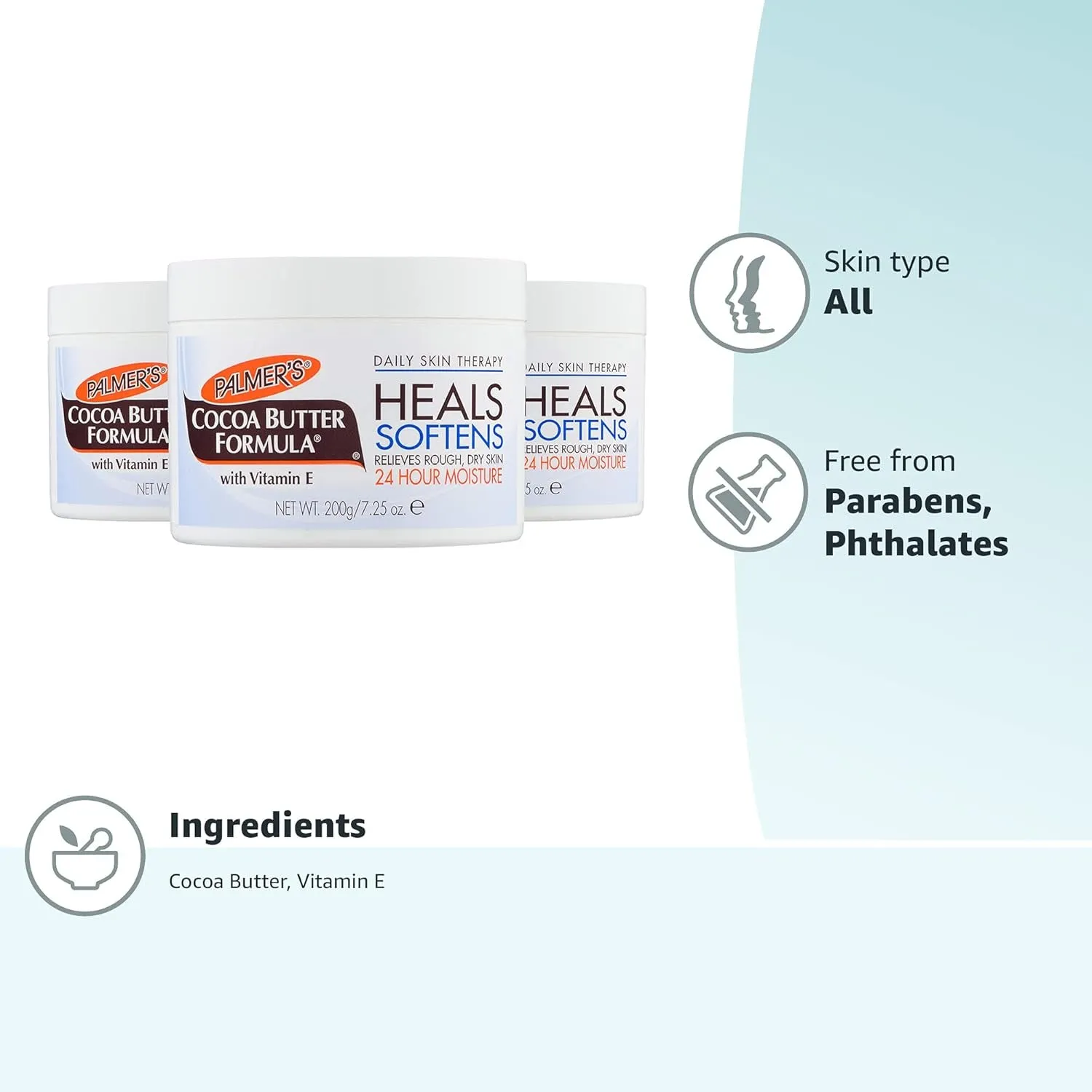 Palmer’S Cocoa Butter Formula Daily Skin Therapy, Solid , 7.25 Ounces (Pack of 3)