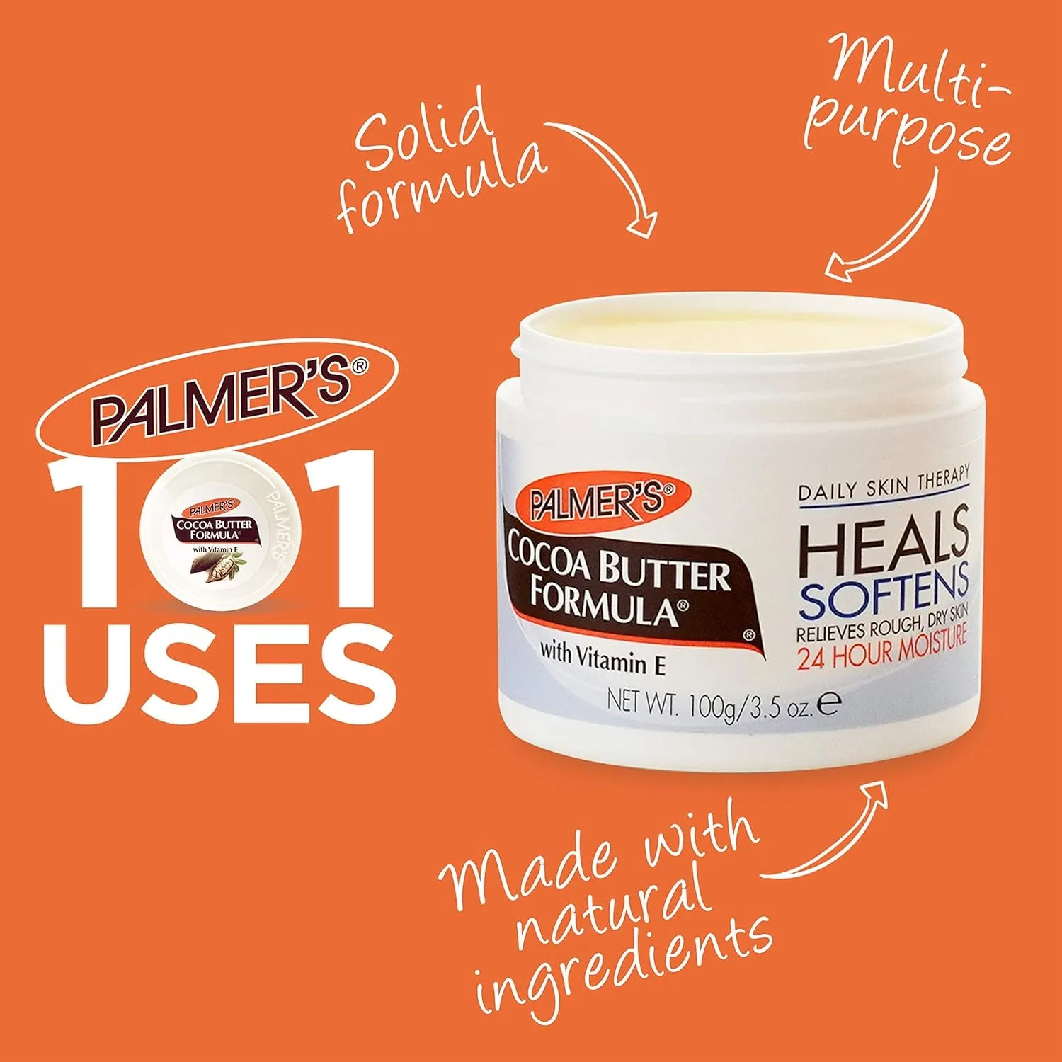 Palmer’S Cocoa Butter Formula Daily Skin Therapy, Solid , 7.25 Ounces (Pack of 3)