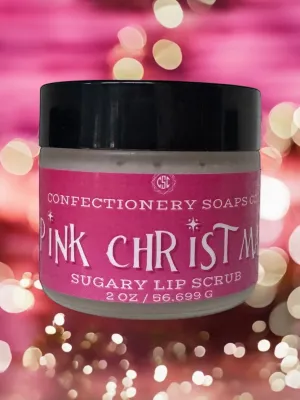 Pink Christmas Organic Sugary Lip Scrub