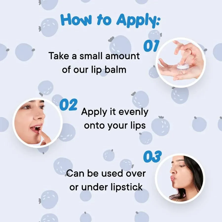 Prolixr Blueberry & Grapeseed Oil Lip Balm - Lip Care For Dry And Chapped Lips - Long Lasting Hydration - Fades Lip Pigmentation - All Skin Types - Cruelty Free - Pack Of 2