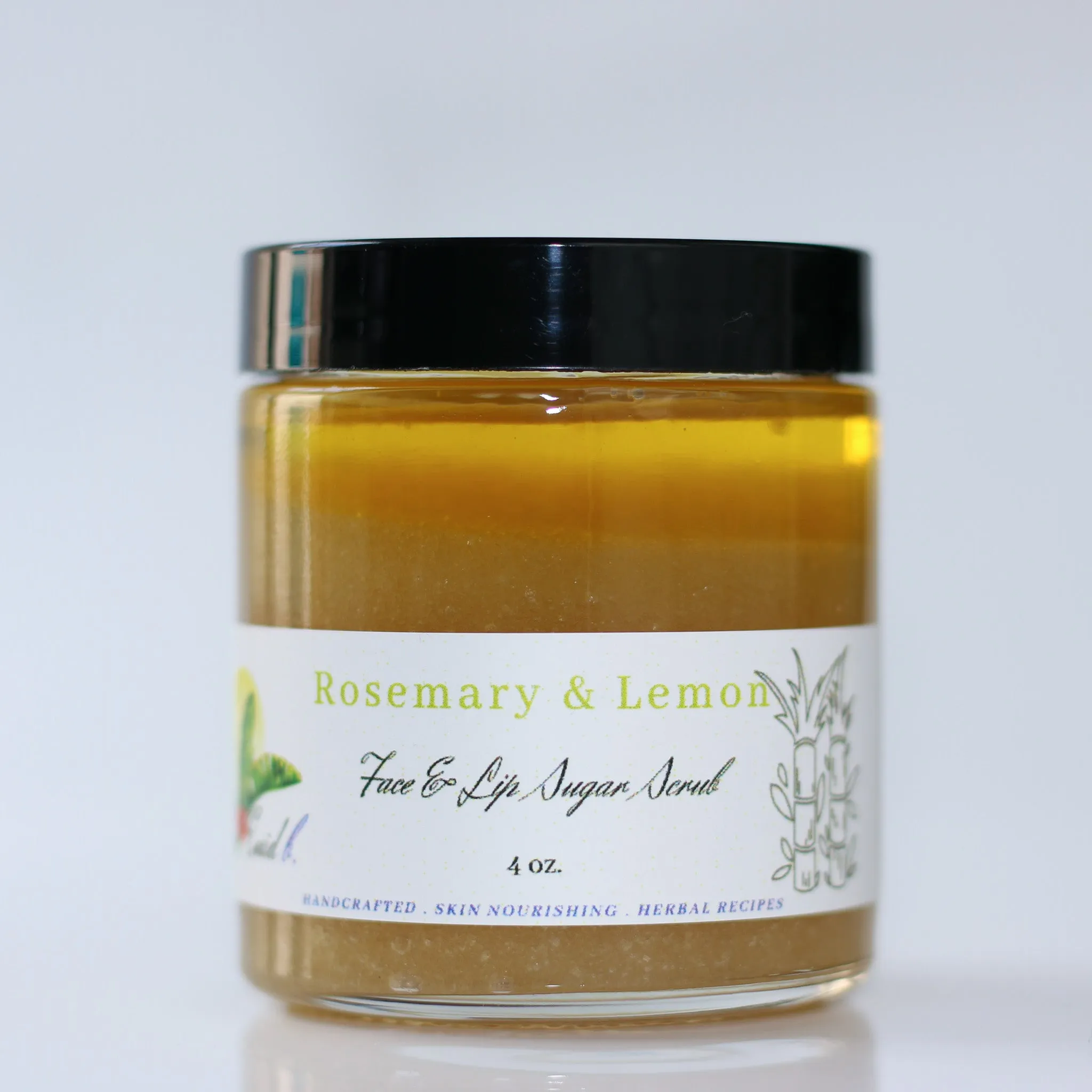 Rosemary and Lemon Face & Lip Sugar Scrub