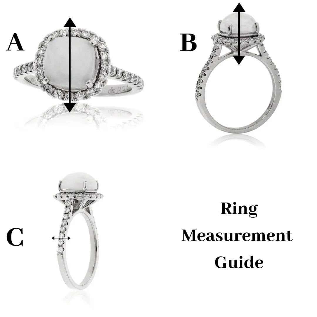 Round Diamond and Round Emerald Stacking Band