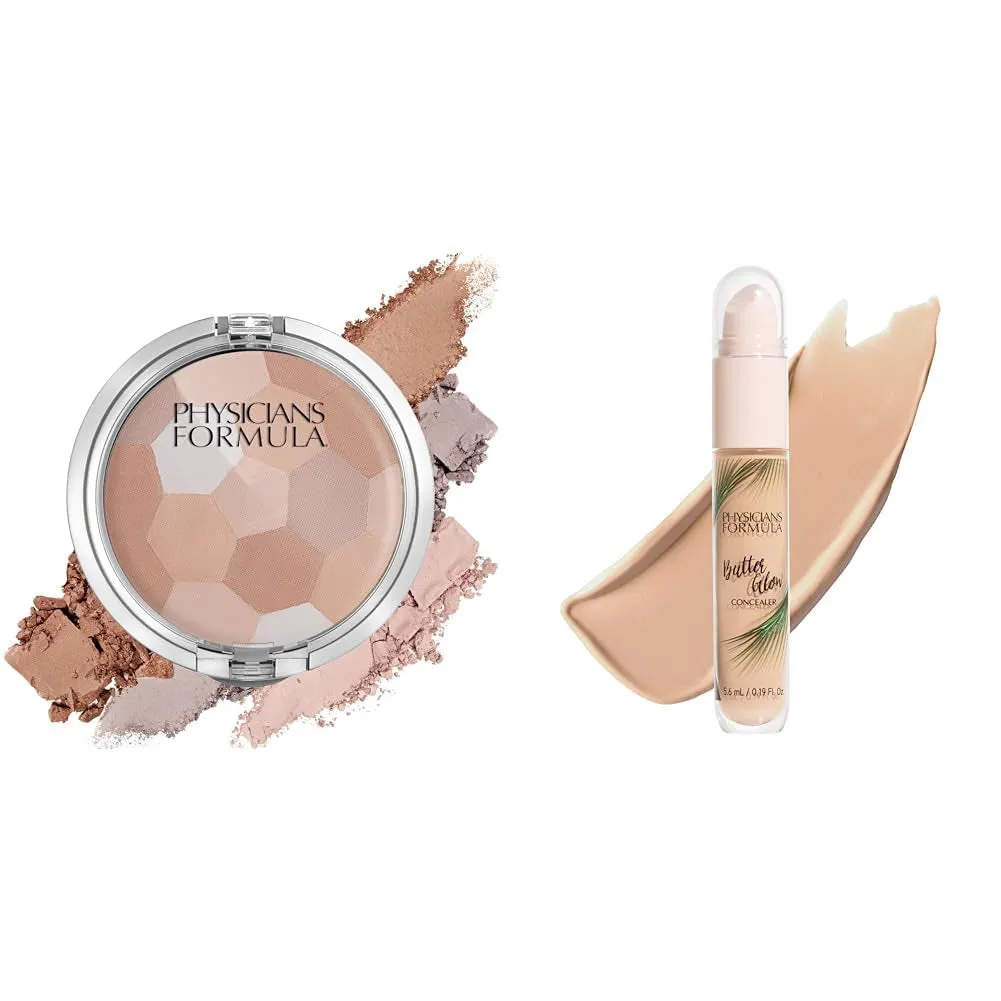 Setting Powder Palette Multi-Colored Pressed Finishing Powder Translucent, Natural Coverage, Dermatologist Tested, Clinicially Tested