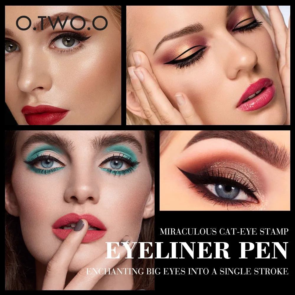Stamp Black Liquid Eyeliner Pen  Waterproof Fast Dry