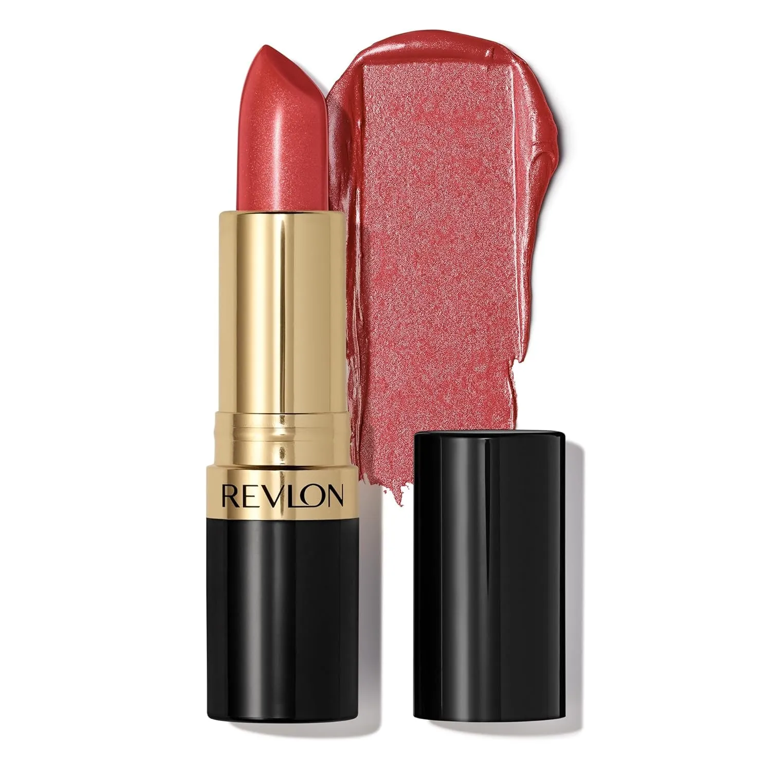 Super Lustrous Lipstick, Creamy Formula for Soft, Fuller-Looking Lips, Moisturized Feel, 755 Bare It All, 0.15 Oz