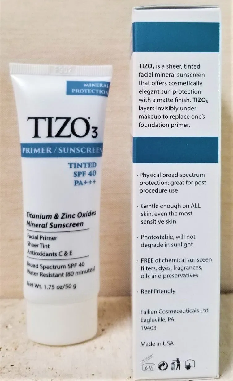 Tizo3 Primer/Sunscreen Tinted SPF 40 BB cream