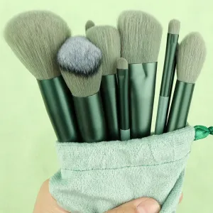 Ultimate 13-Piece Makeup Brush Set - Soft & Fluffy Kabuki, Foundation, Blush, Powder & Eyeshadow Brushes