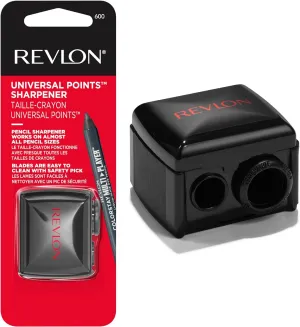 Universal Points Sharpener for Wooden & Plastic Makeup Pencils, Fits Small to Large Sizes, Easy to Clean, 1 Count